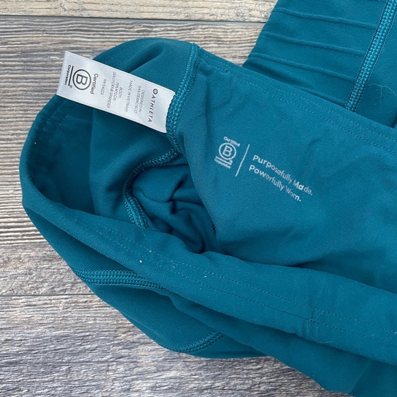 NWOT Athleta leggings, medium, teal - Picture 4 of 5